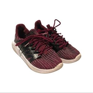 Burgundy boys sneakers